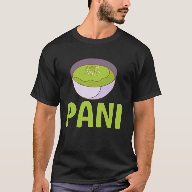 Pani Puri - Vattenmatchande mönster T Shirt (Framsida)