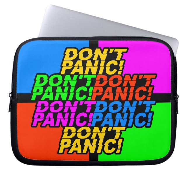 Panic, anpassningsbar laptop sleeve (Framsidan)