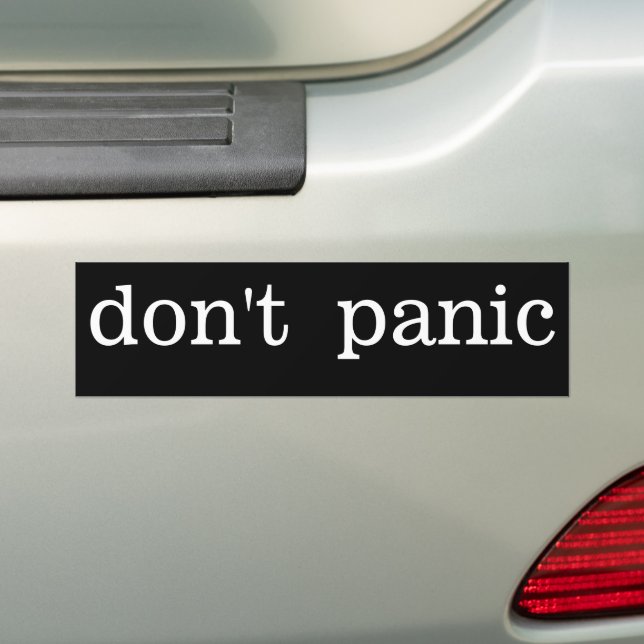 Panic Bumper Sticker! Bildekal (På Bil)