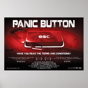 Panic Button Blood Nyckel Poster