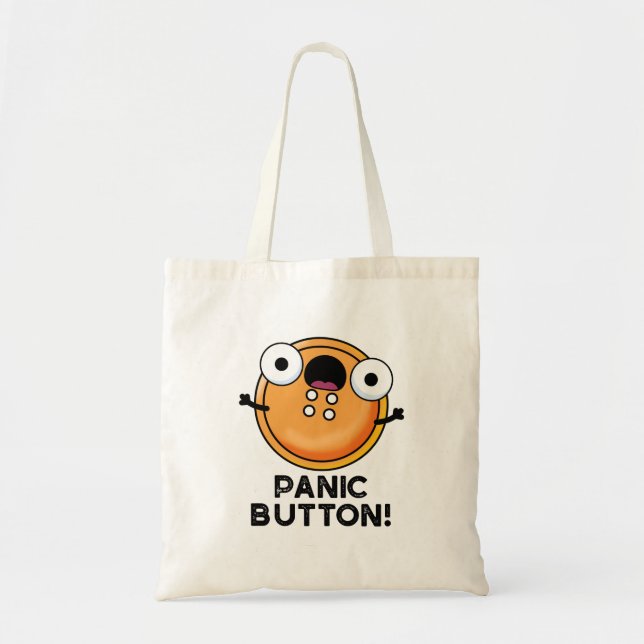 Panic Button Funny Sewing Pun Tygkasse (Framsidan)