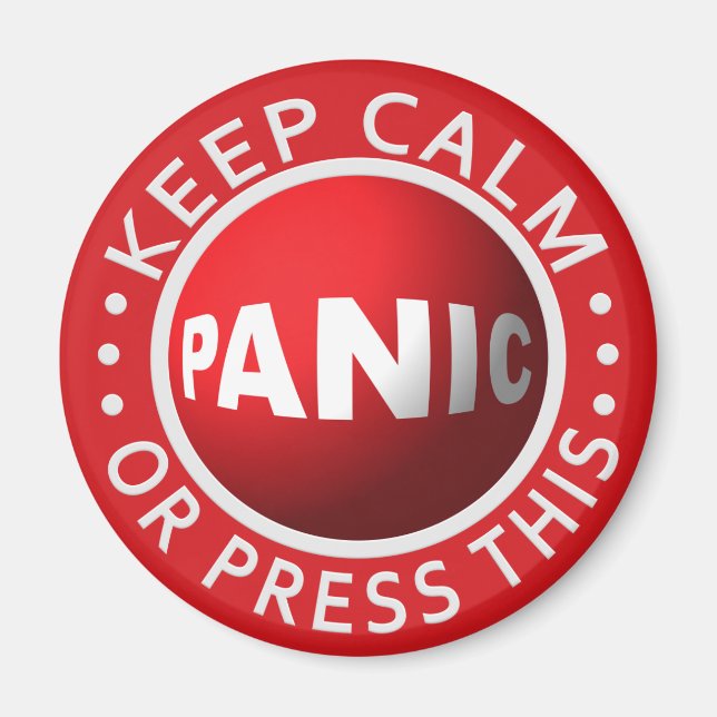 Panic Button-magnet Magnet (Framsidan)
