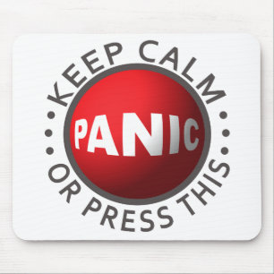 Panic Button mousepad Musmatta