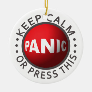 Panic Button-ornament Julgransprydnad Keramik