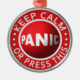 Panic Button-ornament Julgransprydnad Metall
