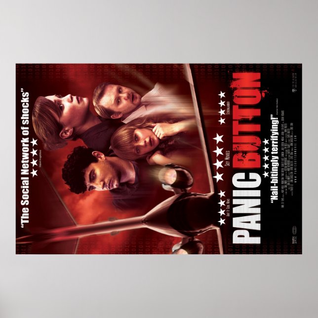 Panic Button Red Himlar Poster (Framsidan)
