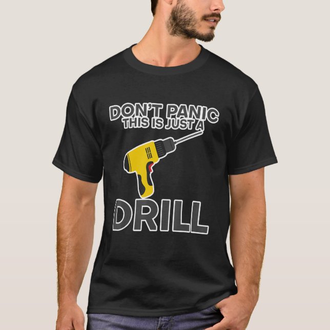 Panic det här är bara en övning - t shirt (Framsida)