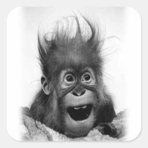 PANIC! Fyrkantig fästpunkt Fyrkantigt Klistermärke