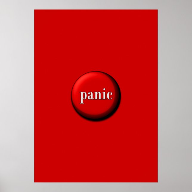 Panic-knapp Poster (Framsidan)