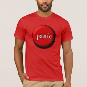 Panic-knapp T-shirt