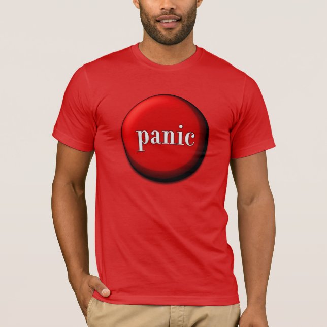Panic-knapp T-shirt (Framsida)