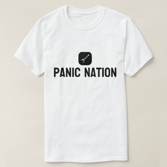 Panic Nation Logotyp T-Shirt (Design framsida)
