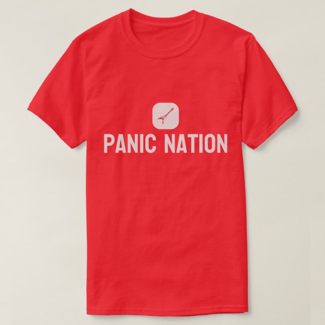 Panic Nation Namnteckning T-Shirt (Design framsida)