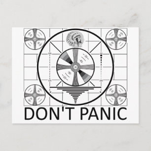 Panic Not (indian head-testmönster) Vykort