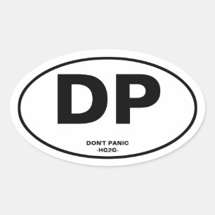 Panic Ovalt Klistermärke