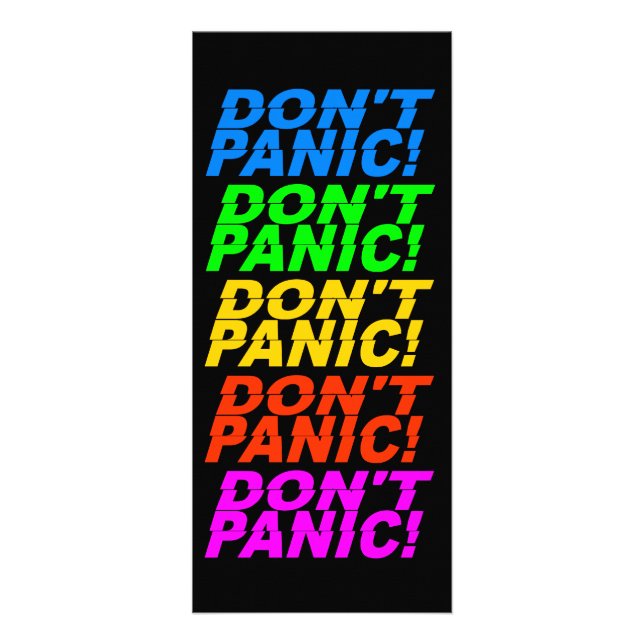 Panic! Rackkort! Reklamkort (Framsidan)