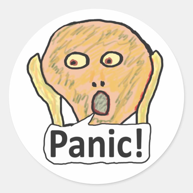 Panic! Runt Klistermärke (Framsida)