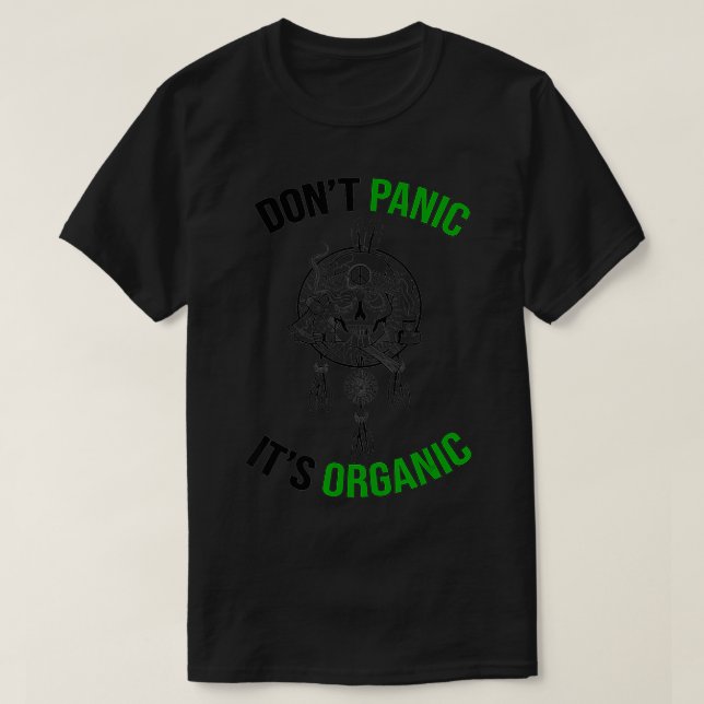 Panic:s organisation stöder Hippie Movement T Shirt (Design framsida)