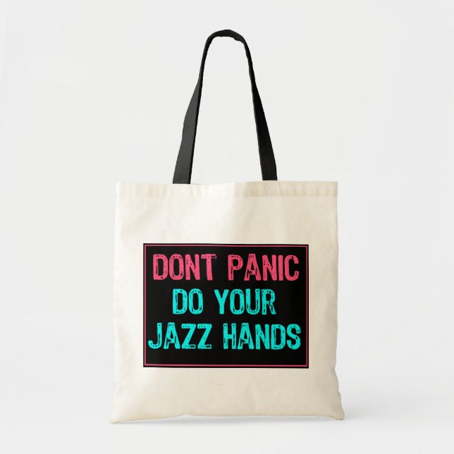 Panic Sign-Do Your Jazz Händer LT Blue/Rosa Tygkasse (Framsidan)