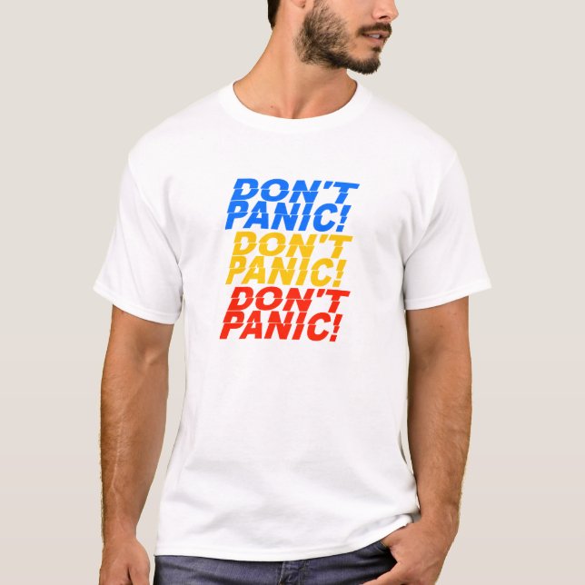 Panic, skjorta, välj stil och färg t-shirt (Framsida)