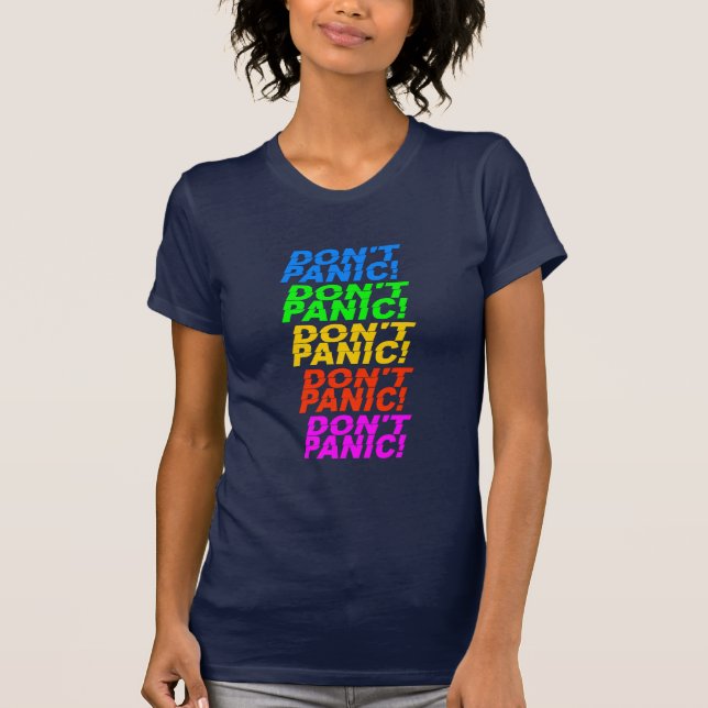 Panic, skjorta, välj stil och färg t-shirt (Framsida)