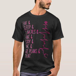 Panic Study e Plans Upprepa Nur T Shirt