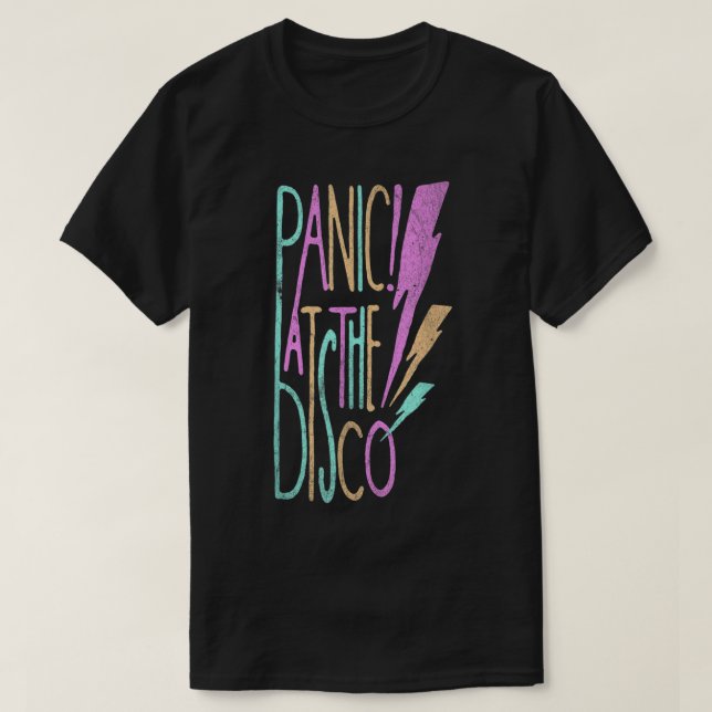 Panic vid Disco Lightning T Shirt (Design framsida)
