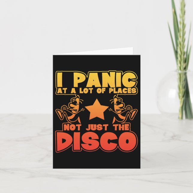 Panic vid en massa Ställe. Inte bara Disco Kort (Framsida)
