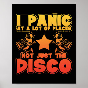 Panic vid en massa Ställe. Inte bara Disco Poster