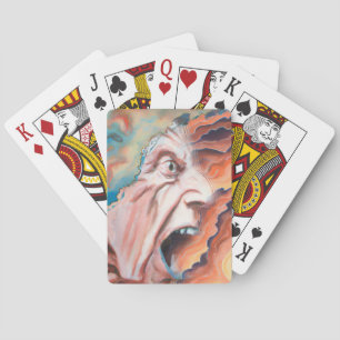 Panic Vinkarare Oljemålning Casinokort