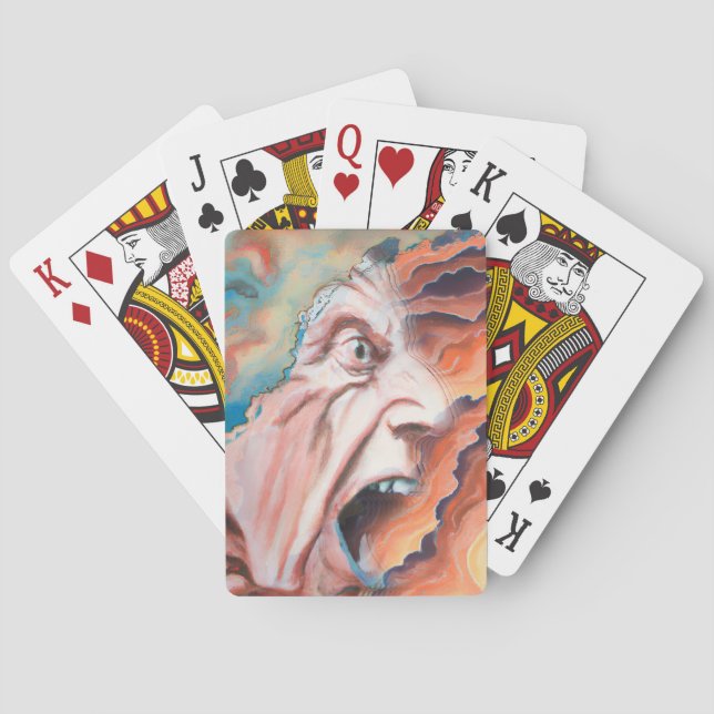 Panic Vinkarare Oljemålning Casinokort (Baksidan)