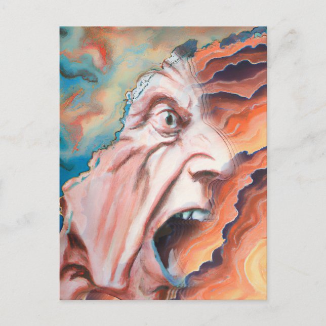 Panic Vinkarare Oljemålning Vykort (Framsida)