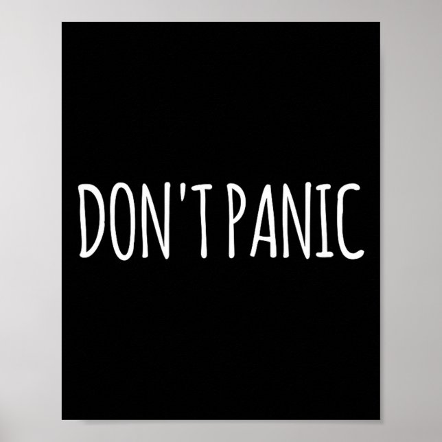 Panicera inte  poster (Framsidan)