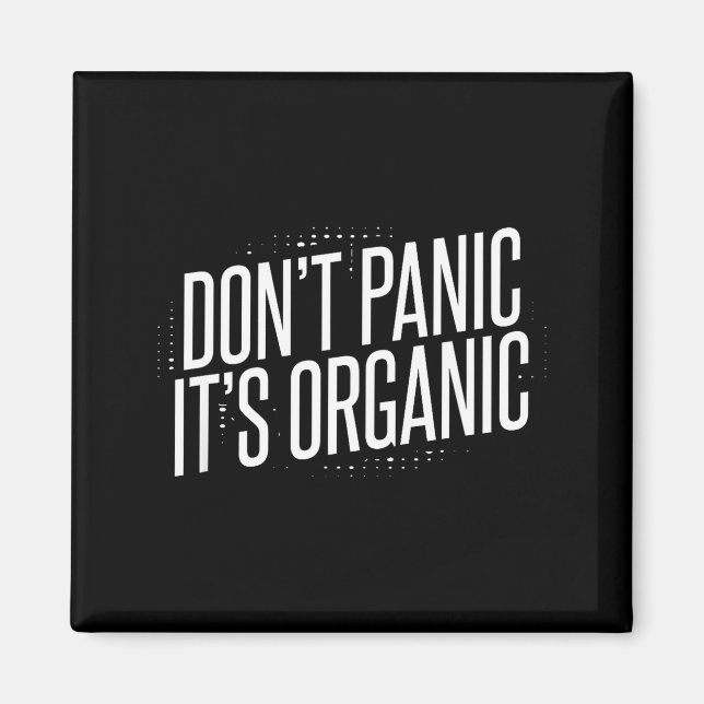 Panicla inte, det är ekologiskt  magnet (Framsidan)