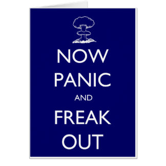 Panik och Freak ut Hälsningskort