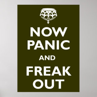 Panik och Freak ut Poster