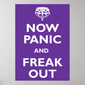 Panik och Freak ut Poster
