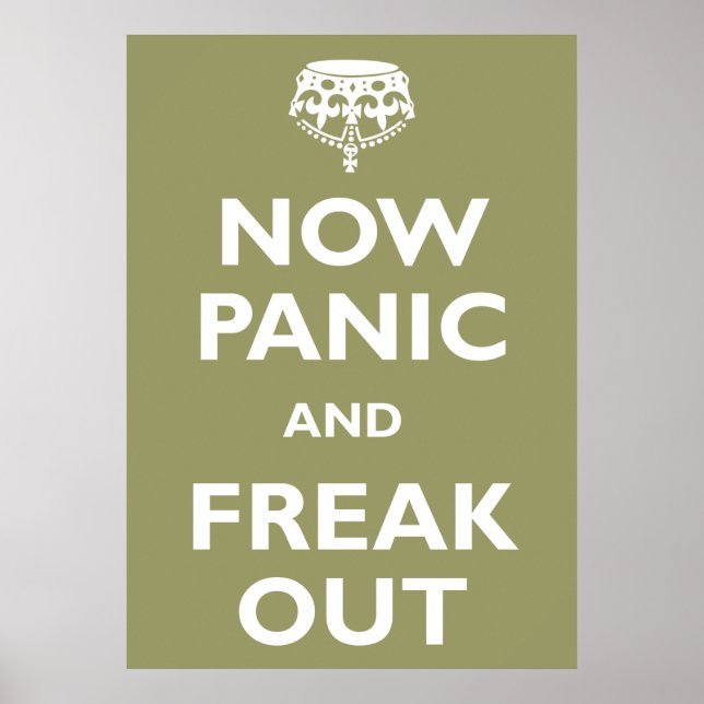 Panik och Freak ut Poster (Framsidan)