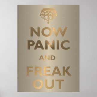 Panik och Freak ut Poster