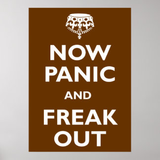 Panik och Freak ut Poster