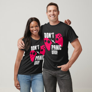 Panikera Inte Bro Gaming Couple T-Shirt