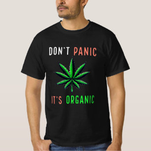 Panikera inte dess organiska t shirt