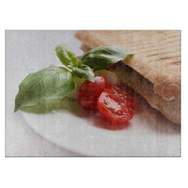 Panini Caprese sund italiensk mat (Framsidan)