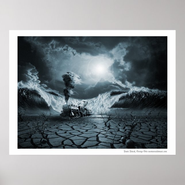 Paniskt anfall eller PTSD för ångest Poster (Framsidan)