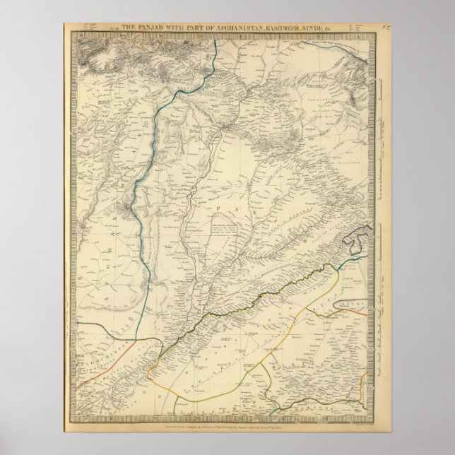 Panjab, Afghanistan, Kashmeer, Sinde Poster (Framsidan)