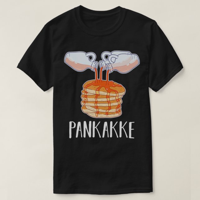 Pankakke Bukakke Maple Syrup Pancake  T Shirt (Design framsida)