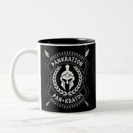 Pankration Pan Kratos Spartan Shield Två-Tonad Mugg