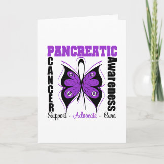 Pankreascancer Awareness Butterfly Kort