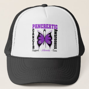 Pankreascancer Awareness Butterfly Truckerkeps