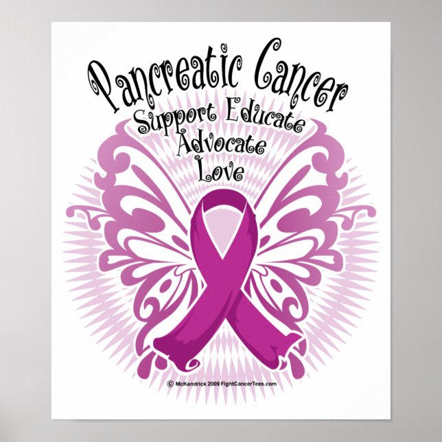 Pankreascancer Butterfly 3 Poster (Framsidan)